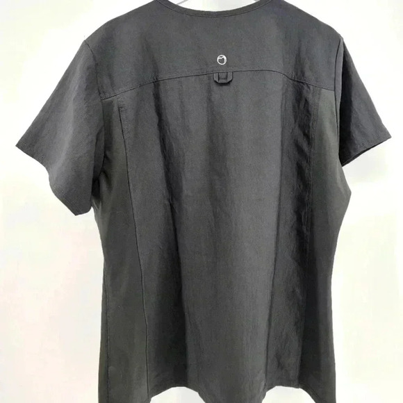 HEALTH  PRO Women V-Neck Scrub Top with Front Pockets - Picture 3 of 5